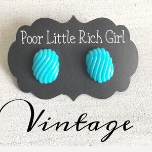 Vintage Turquoise Blue Earrings